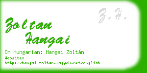zoltan hangai business card